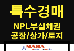 법원경매 특수물건 컨설팅 - NPL부실채권/공장/상가/토지